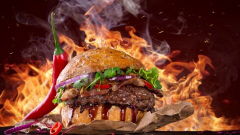 hot spicy burger ys 3840x2160 min