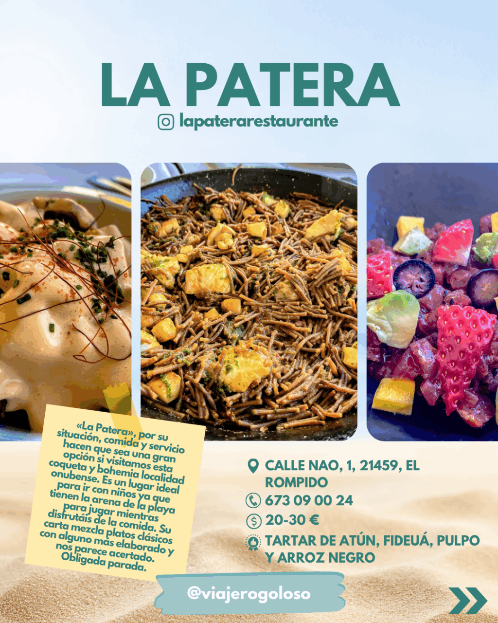 8 restaurantes en El Rompido imprescindibles para disfrutar de la localidad costera más bohemia de Huelva 13 restaurantes en El Rompido