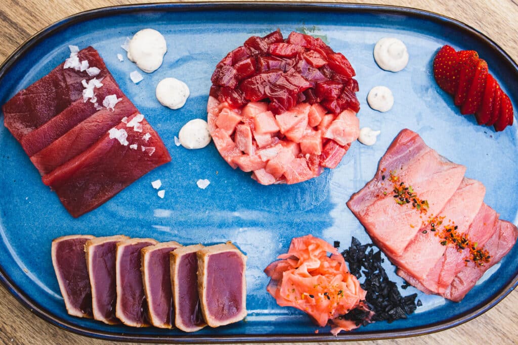 Aura: cocina colorida y divertida con un surtido de atún rojo espectacular en el barrio de Pescadería (2026) 4 aura